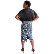 Àníké Pencil Skirt (Grey/Black/White)